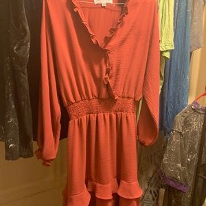 Pink rose dress